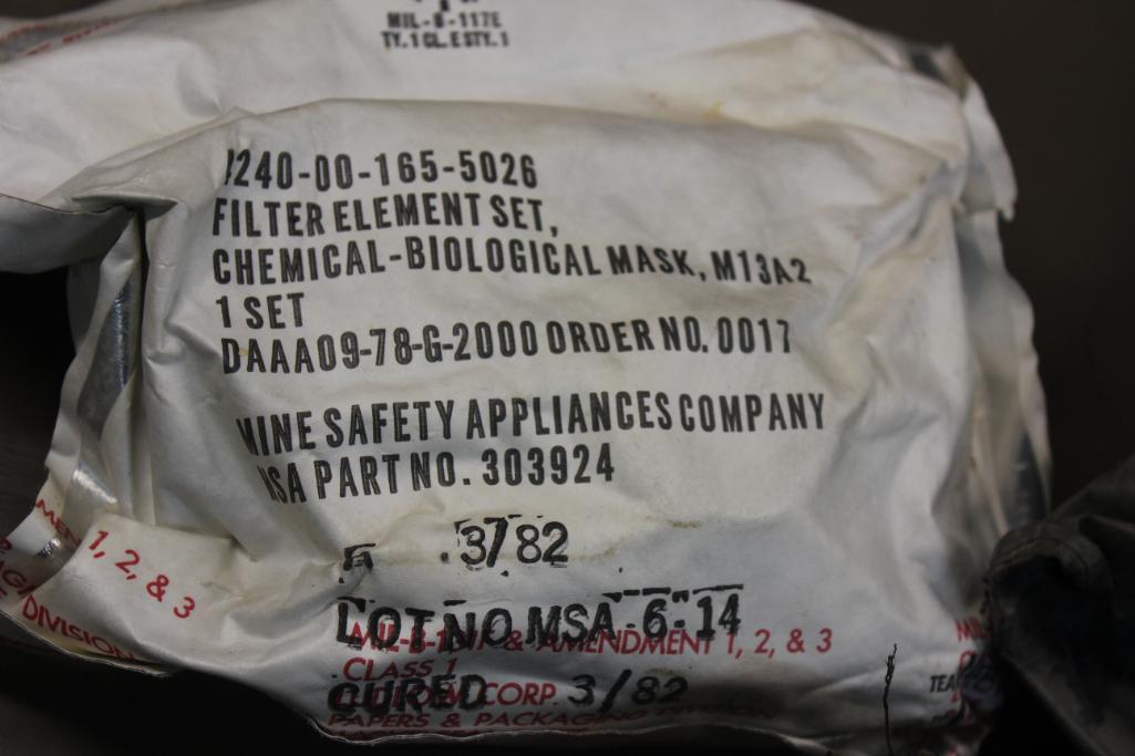 US Military Mask and Decontamination Kit in Carry Bag