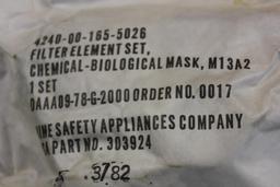 US Military Mask and Decontamination Kit in Carry Bag