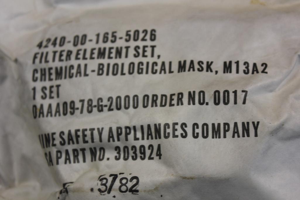 US Military Mask and Decontamination Kit in Carry Bag