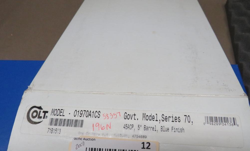 Colt Government Model Series 70 1911 - 45 ACP, Pistol, SN# 71B1513