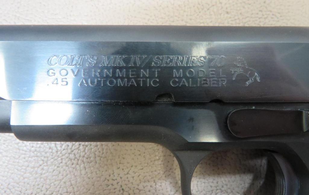 Colt Government Model Series 70 1911 - 45 ACP, Pistol, SN# 71B1513