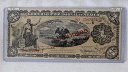 Gobierno Provisional De Mexico Series Banknote Set
