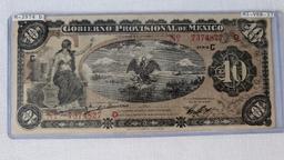 Gobierno Provisional De Mexico Series Banknote Set