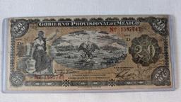Gobierno Provisional De Mexico Series Banknote Set