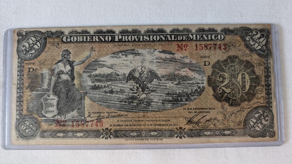 Gobierno Provisional De Mexico Series Banknote Set