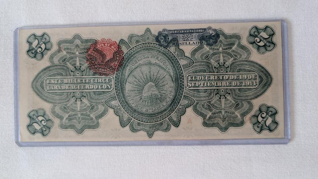 Gobierno Provisional De Mexico Series Banknote Set