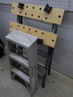 Keller 2' Aluminum Step Ladder & Work Stand