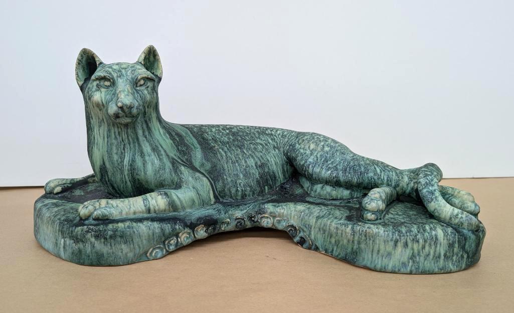 Daniel Slack Stoneware and Microcrystalline Glaze Bobcat