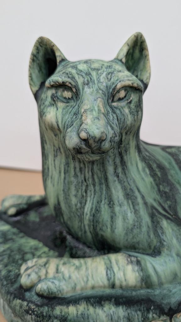 Daniel Slack Stoneware and Microcrystalline Glaze Bobcat