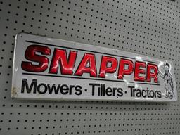 Embossed Metal Snapper Mowers - Tillers - Tractors Sign