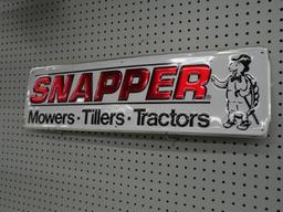 Embossed Metal Snapper Mowers - Tillers - Tractors Sign