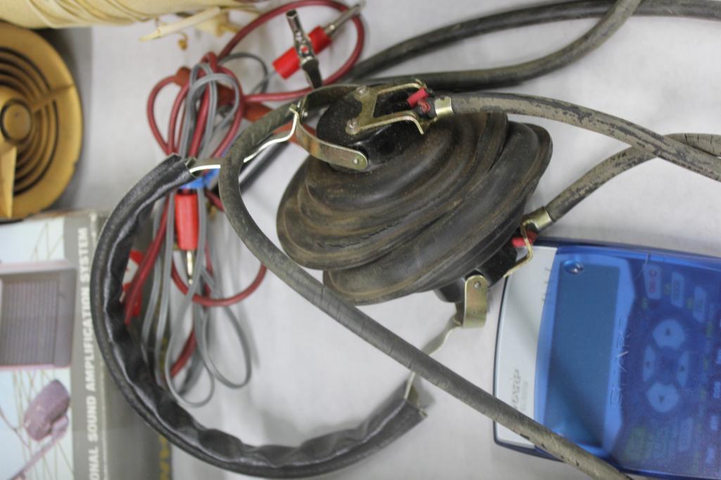 Mixed Portable Transistor Radios with Repair Parts and Tools