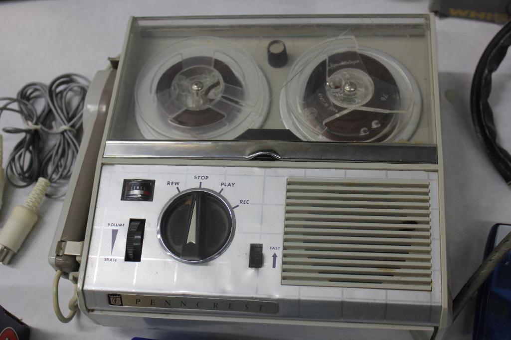 Mixed Portable Transistor Radios with Repair Parts and Tools