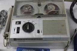 Mixed Portable Transistor Radios with Repair Parts and Tools