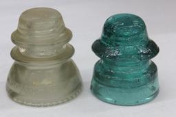 Mixed Clear and Colorful Glass Bottles, Insulators, and More