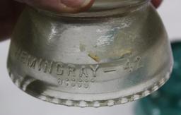 Mixed Clear and Colorful Glass Bottles, Insulators, and More