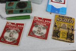 Brownie Hawkeye Camera and Mixed Vintage Products in Packaging