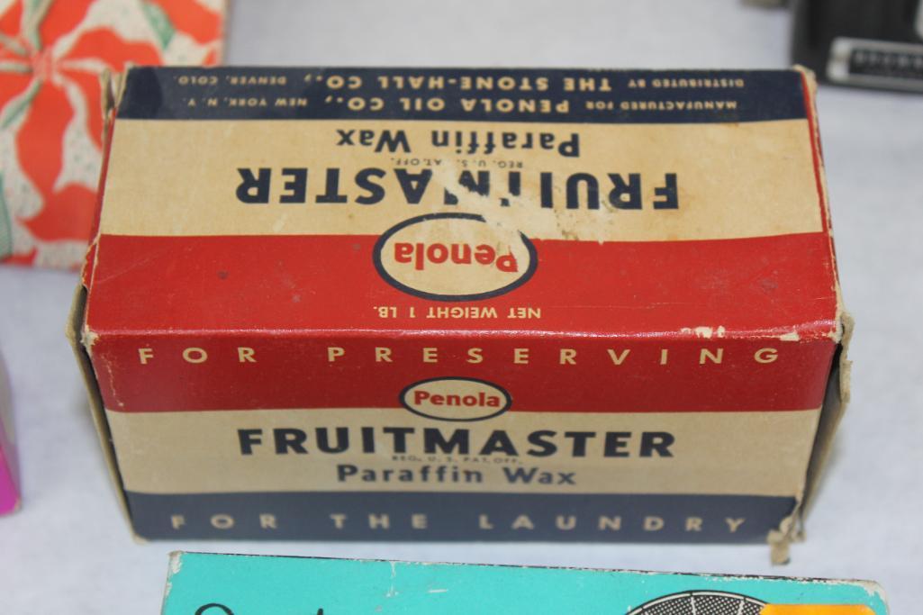 Brownie Hawkeye Camera and Mixed Vintage Products in Packaging