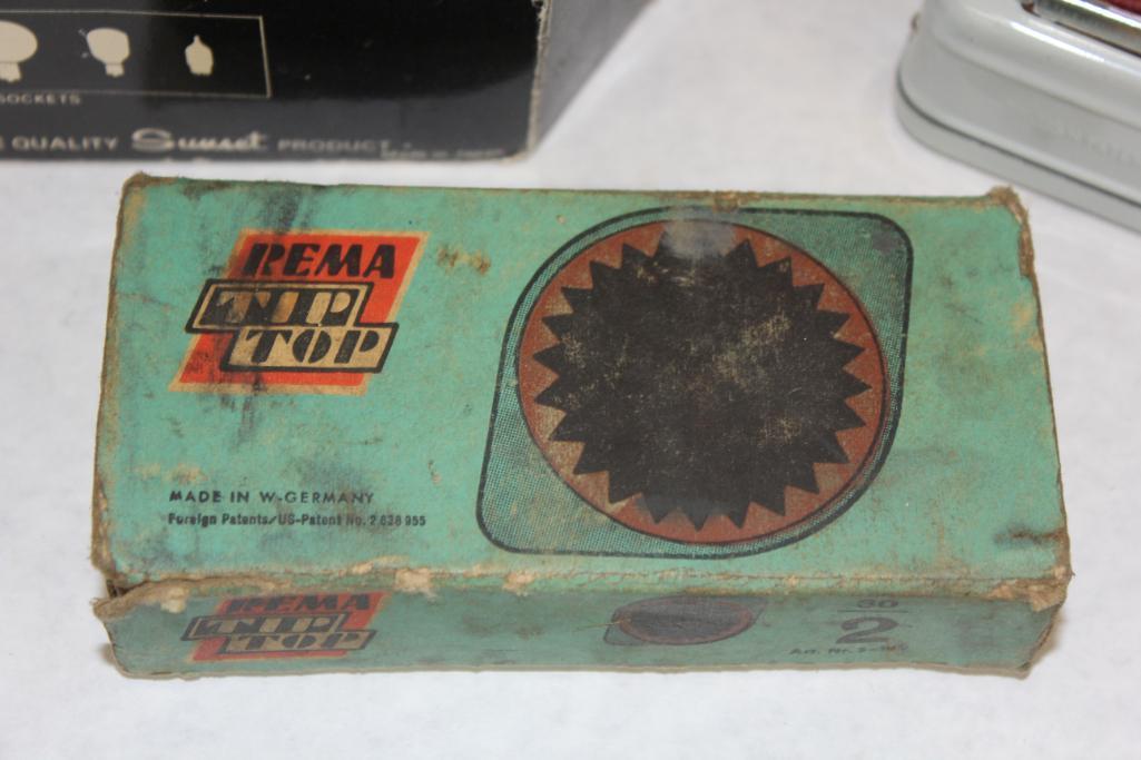 Brownie Hawkeye Camera and Mixed Vintage Products in Packaging