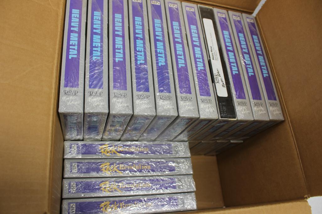 New VHS Tape "Heavy Metal" and "Rock Revolution"