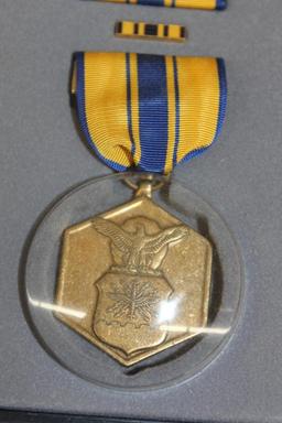 US Military Commemorative Medal in Case with Other Pins