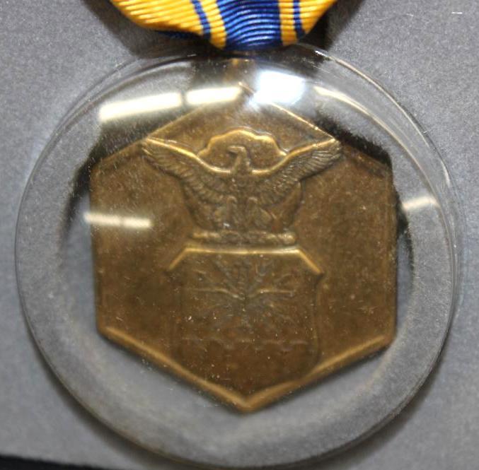 US Military Commemorative Medal in Case with Other Pins