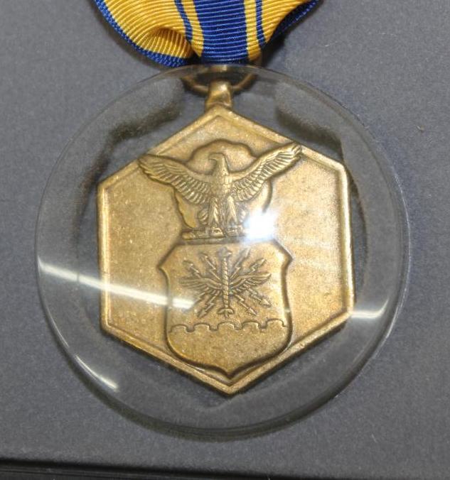 US Military Commemorative Medal in Case with Other Pins