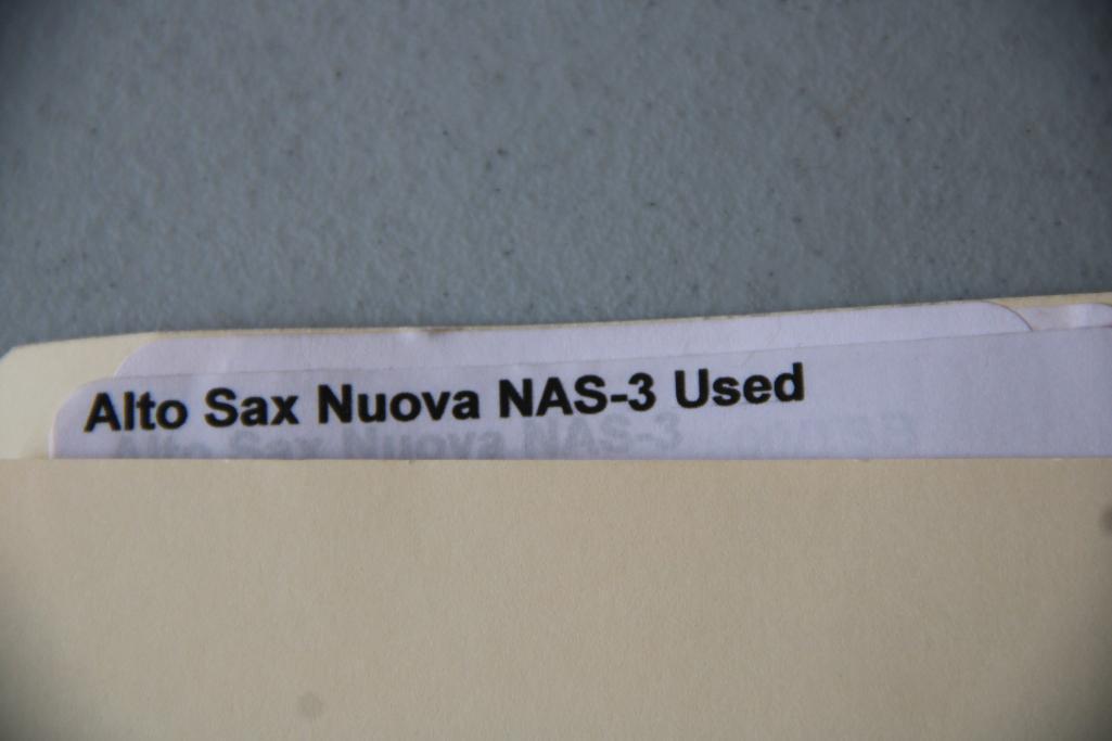 Excellent Nuova Model NAS-3 Alto Saxophone in Zip Case