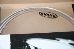 Two Evans 14" and One 6" Drum Heads