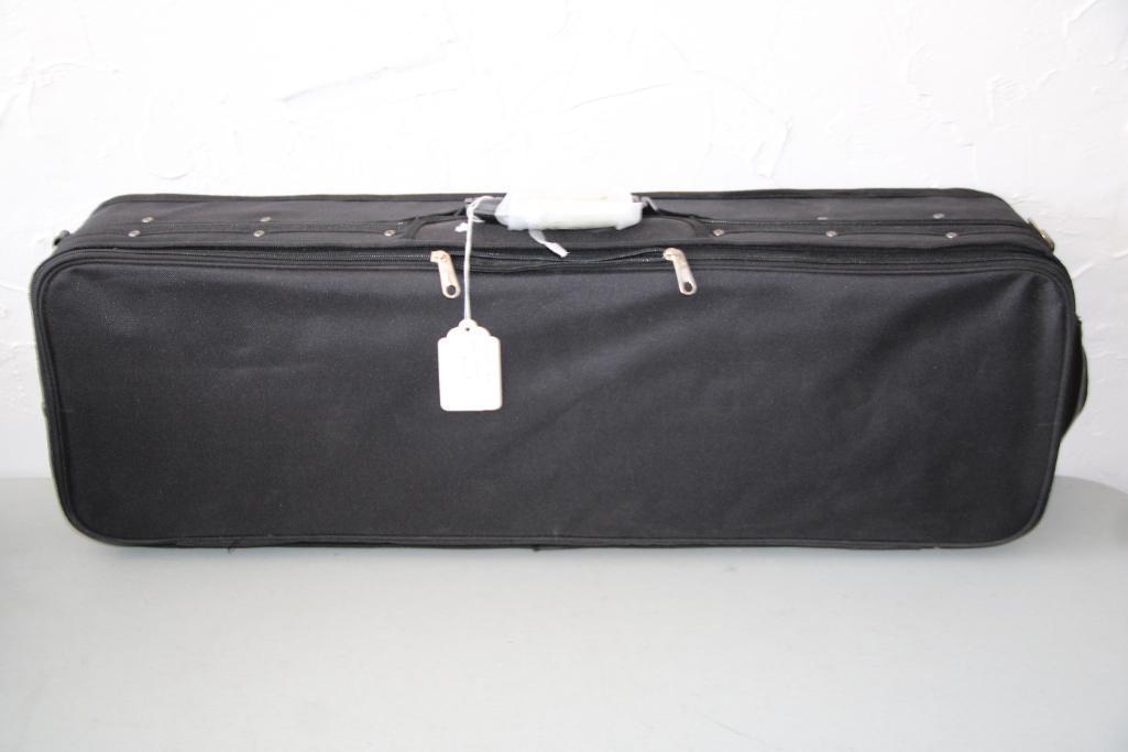 New Velvet-Lined 4/4 Violin Case with Hygrometer