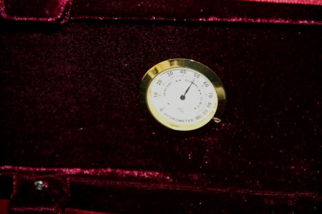 New Velvet-Lined 4/4 Violin Case with Hygrometer