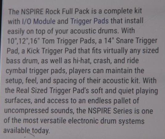 Nspire Nfuzd Electronic Drum Set with KAT 11" Expansion Pack