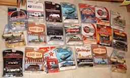 21 Green Light Die-Cast Cars New in Packaging