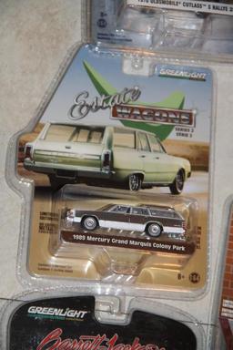21 Green Light Die-Cast Cars New in Packaging