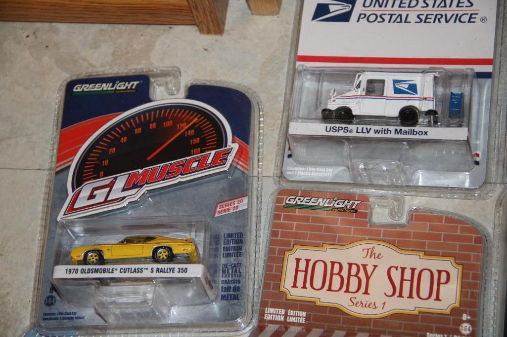 21 Green Light Die-Cast Cars New in Packaging