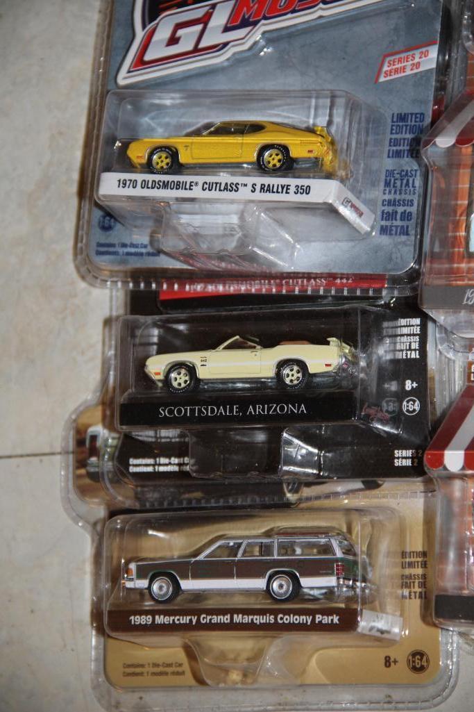 21 Green Light Die-Cast Cars New in Packaging