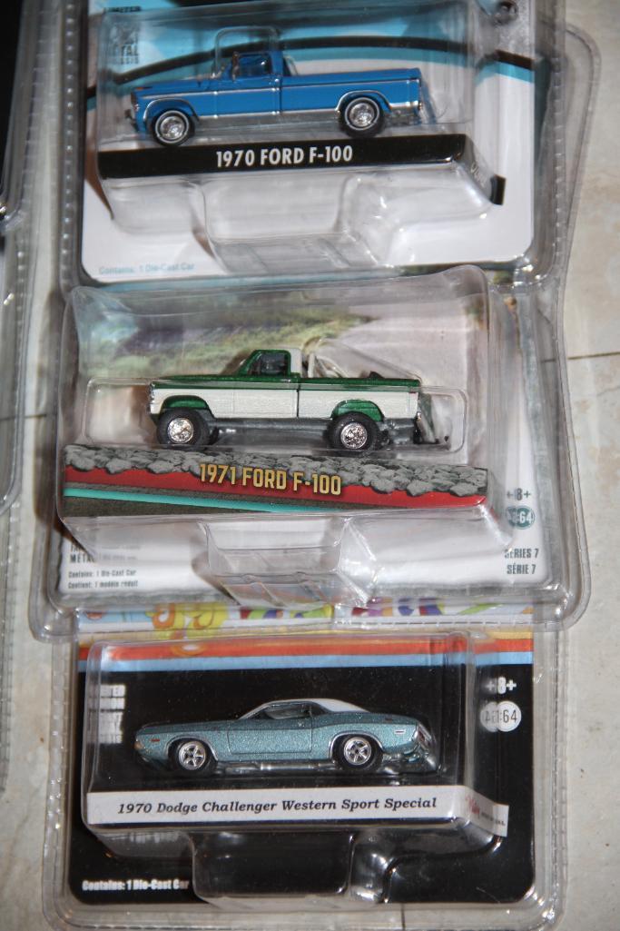 21 Green Light Die-Cast Cars New in Packaging