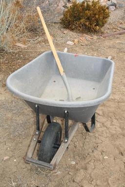 Large Wheel Barrow with Shovel