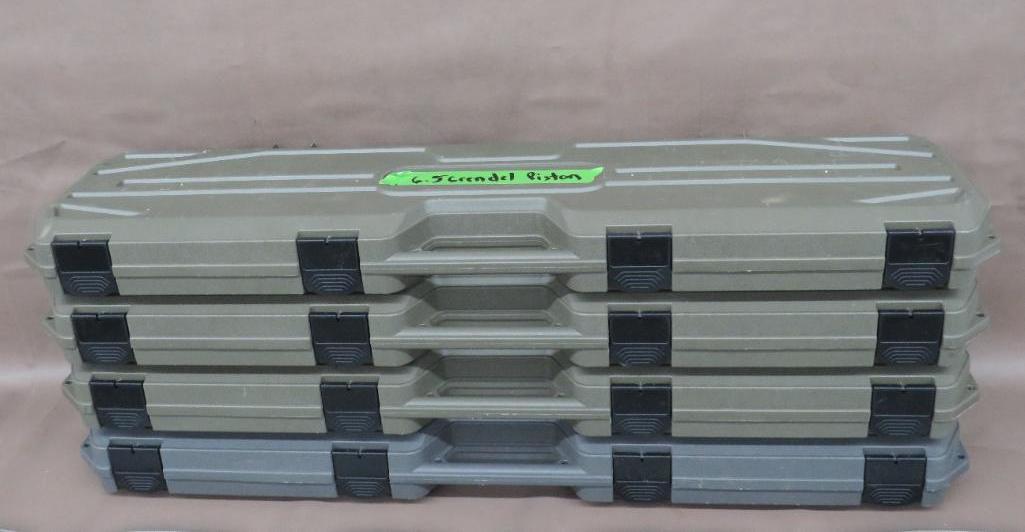 Four Foam lined Firearms Hard Cases