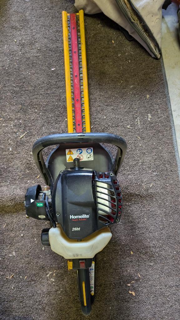 Poulan Pro Link Weed Eater, Craftsman Blower, and Hedge Trimmer