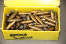 Box of 30 Caliber Bullets for Reloading