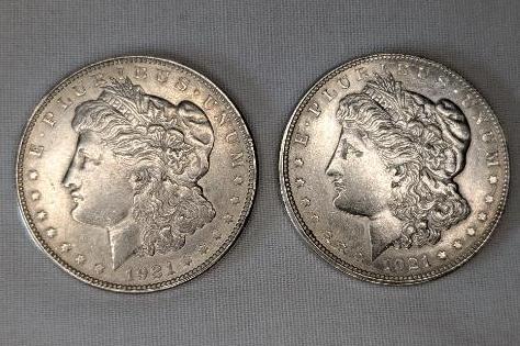 1921-D Morgan Dollar Coins
