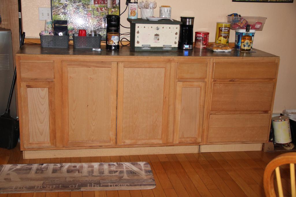 Natural Wood Cabinet Unit, Uninstalled