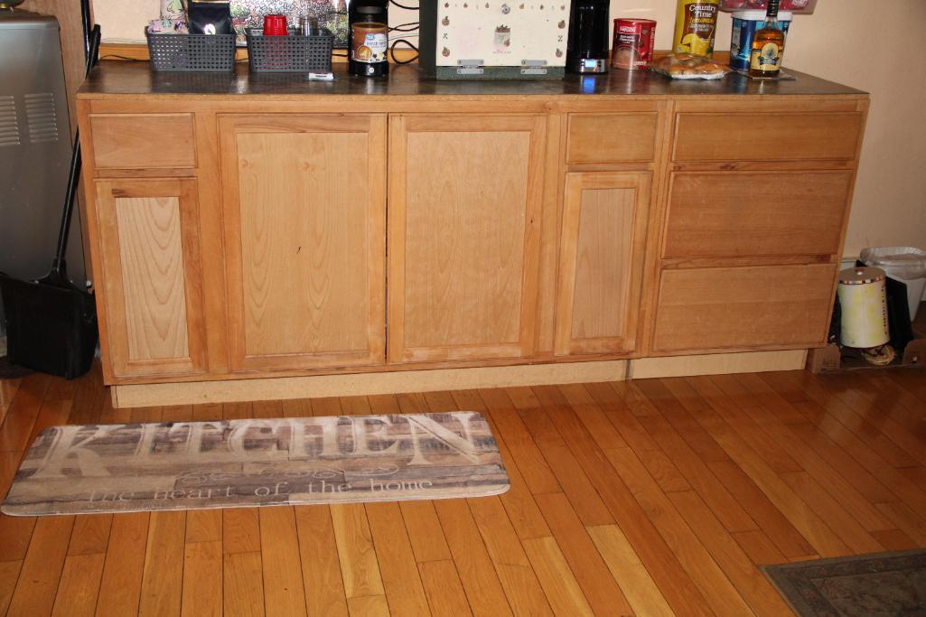 Natural Wood Cabinet Unit, Uninstalled