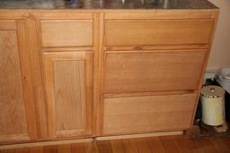 Natural Wood Cabinet Unit, Uninstalled