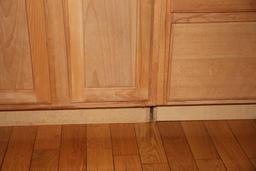 Natural Wood Cabinet Unit, Uninstalled