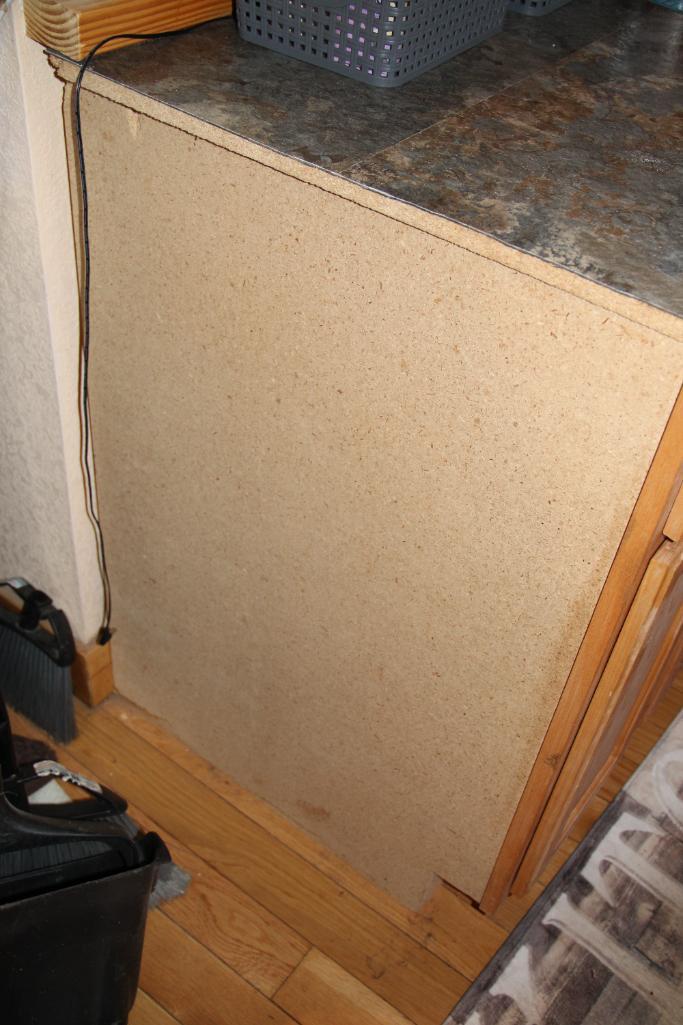 Natural Wood Cabinet Unit, Uninstalled