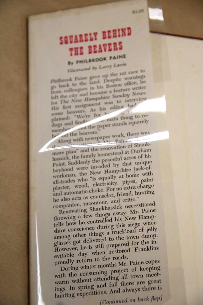 Signed Copy of Squarely Behind the Beavers by Philbrook Paine