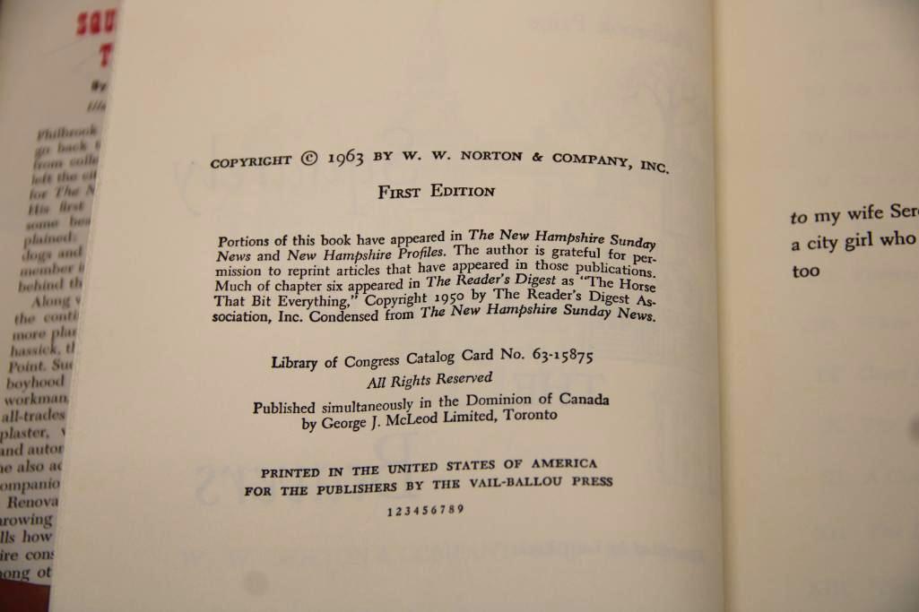 Signed Copy of Squarely Behind the Beavers by Philbrook Paine