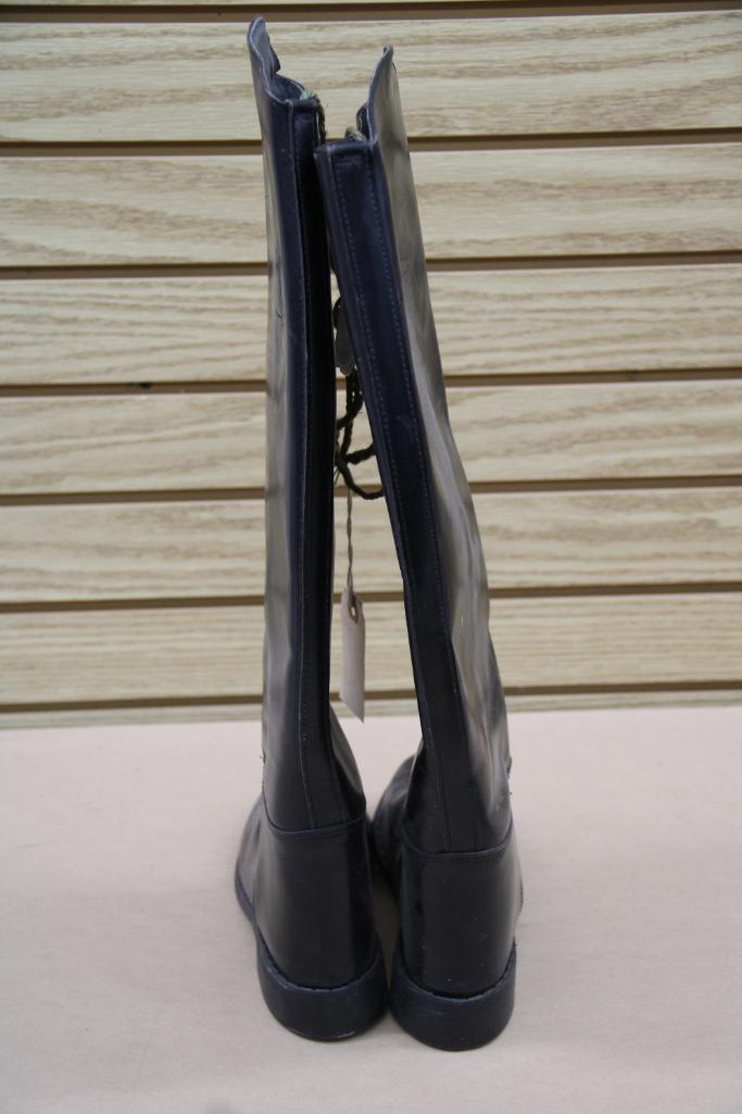 Cat's Paw Black Leather Riding Boots Size 6